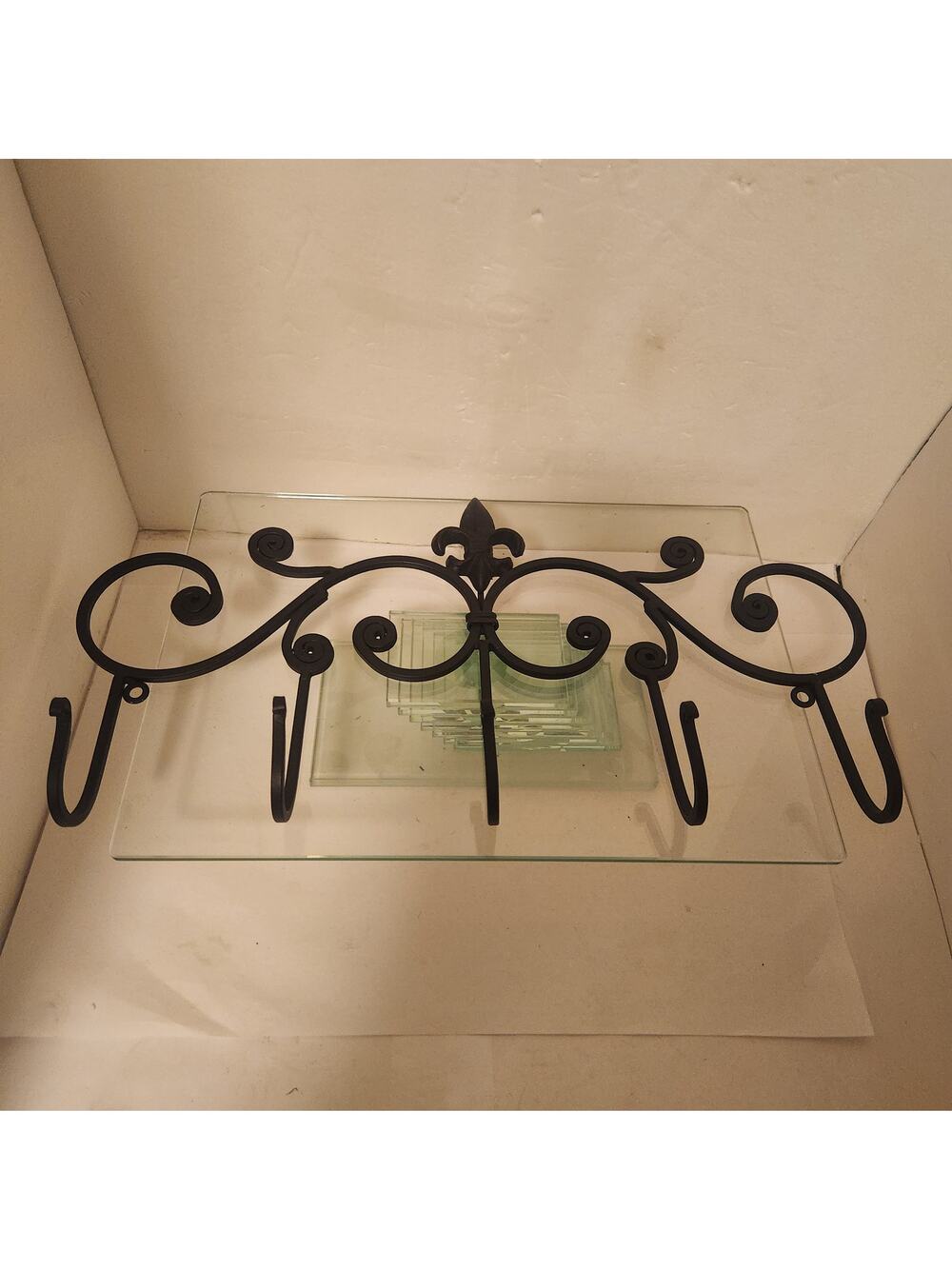 Rod Iron Le Fleur coat hanger 5 hook